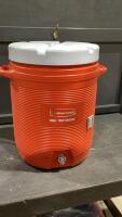 LARGE RUBBERMAID COOLER WITH SPIGOT