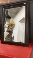 LARGE WALL MIRROR - FRAMED