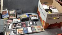 DVDS, AUDIO BOOKS, CASSETTES, VHS