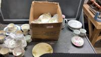 (2) BOXES W/ ASSORTED CHINA