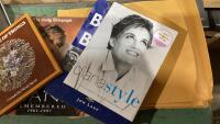 ASSORTED BOOKS - LADY DIANA, BRITISH ROYALTY, ATLAS, MAP BOOKS