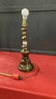 BRASS TABLE LAMP - NO SHADE