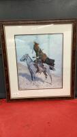 "THE BLANKET SIGNAL" BY FREDERICK REMINGTON