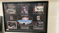 DALE EARNHARDT MEMORBIALIA FRAMED PICTURE - LARGE SIZE