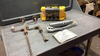 (2) BRACES , STANLEY MITRE BOX , GREASE GUN