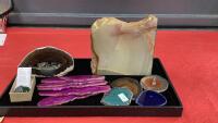 SMALL GEODES AND AGATE SLICES