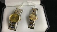 ACUSTAR MENS' & LADIES MATCHING WATCHES