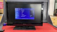 EMERSON 26" FLAT SCREEN TV W/ REMOTE ON STAND