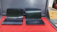 (2) LAPTOPS - TOSHIBA & HP - NO POWER CORDS