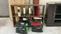 (2) SETS OF ENCYCLOPEDIAS W/ SHELVING UNIT