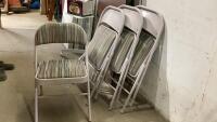 (4) FOLDING CUSHIONED CHAIRS