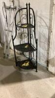 FOLDING METAL CORNER SHELF