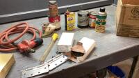 SHOP FLUIDS, PROPANE REGULATOR, HINGES