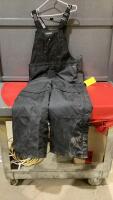 DAKOTA LIGHTLY LINED BLACK OVERALLS
