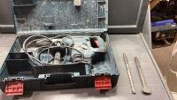 BOSCH ROTARY HAMMER WITH ONE DRILL BIT + ONE CHIPPING BIT