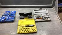 (4) PIECES - DRILL BITS + (3) BIT DRIVER SETS