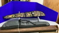 (2) SOFT PADDED GUN CASES - PLAN0 (ZIPPER IS BROKEN) AND TRAIL MARKER