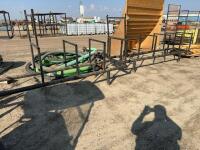 Two steel pipe racks