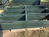 (12) 7 foot steel tubular panel panels/bidding per panel