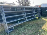 (9) Magnum, heavy duty steel panels 16 feet/bidding per panel
