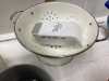 2 BOXESWITH UNMATCHED DISHES, STRAINER, BOWLS - 2