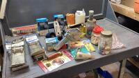 (2) BOXES -EXHAUST CLAMPS, INDUSTRIAL FASTENERS, PLANES, STAPLES
