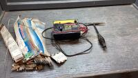 BOX WITH WELDING RODS + AC/DC FAST CHARGER