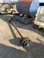 7000 pound spring axle with hubs and brake brakes