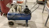 SANBORN BLUE ELECTRIC AIR COMPRESSOR - PORTABLE