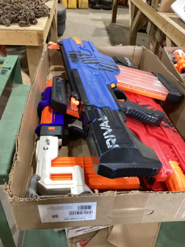 2 BOXES OF NERF GUNS