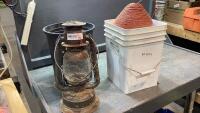 BARN LANTERN AND BALER TWINE