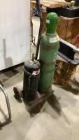 OXYGEN/ACYTELENE TANKS ON CART