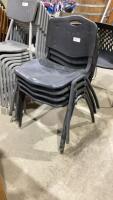STACK OF (4) CHAIRS