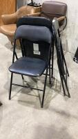 (3) FOLDING CUSHIONED CHAIRS