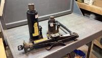 (2) HYDRAULIC JACKS + SCISSOR JACK
