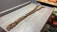 CHAIN - 3/8&rdquo; X 8&rsquo; WITH 2 HOOKS