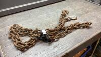 CHAIN - 3/8&rdquo; X 12&rsquo; WITH 2 HOOKS