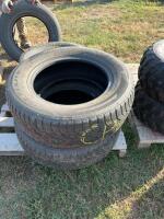 Stack of three and one tire 17&rdquo; tires