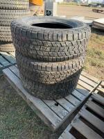Set of three Cooper tires