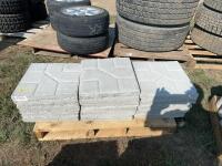 Pallet of decorative yard blocks