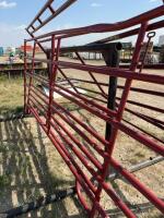 Two steel panels damaged