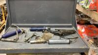 BOX W/ GREASE GUNS
