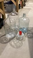 (3) GLASS CARBOYS