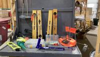 TOTE W/ ICE FISHING SUPPLIES