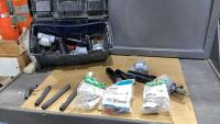 PLASTIC TOOL BOX WITH HUNTER, SPRINKLER PARTS