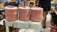 (3) ROLLS OF ORANGE BALER TWINE