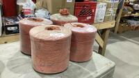 (4) ROLLS OF ORANGE BALER TWINE