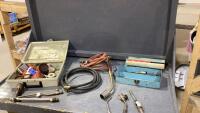 BOX W/ SOLDER, TORCH ENDS, HOSE