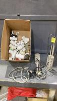 BOX W/ (2) BUCKET HEATERS AND PVC FITTINGS