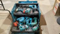MAKITA RECHARGEABLE TOOL SET IN STORAGE BOX